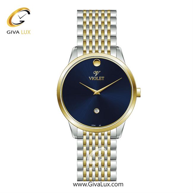 ساعت مچی اورجینال مردانه ویولت VIOLET طلایی-نقره ای | نقره ای-طلایی| سرمه ای| کد رفرنس 0550/2